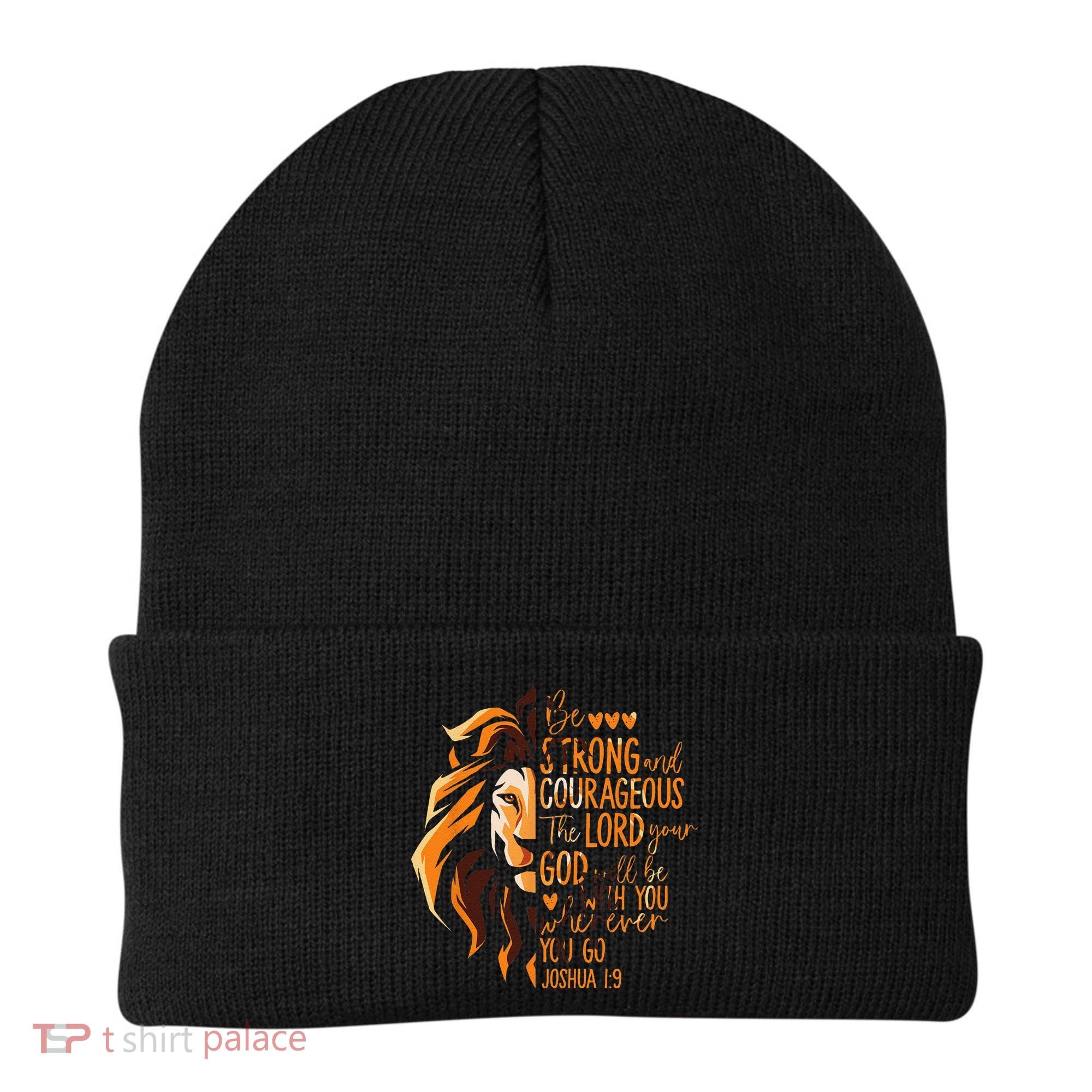 Christian Bible Verse Joshua 19 Lion Beanie