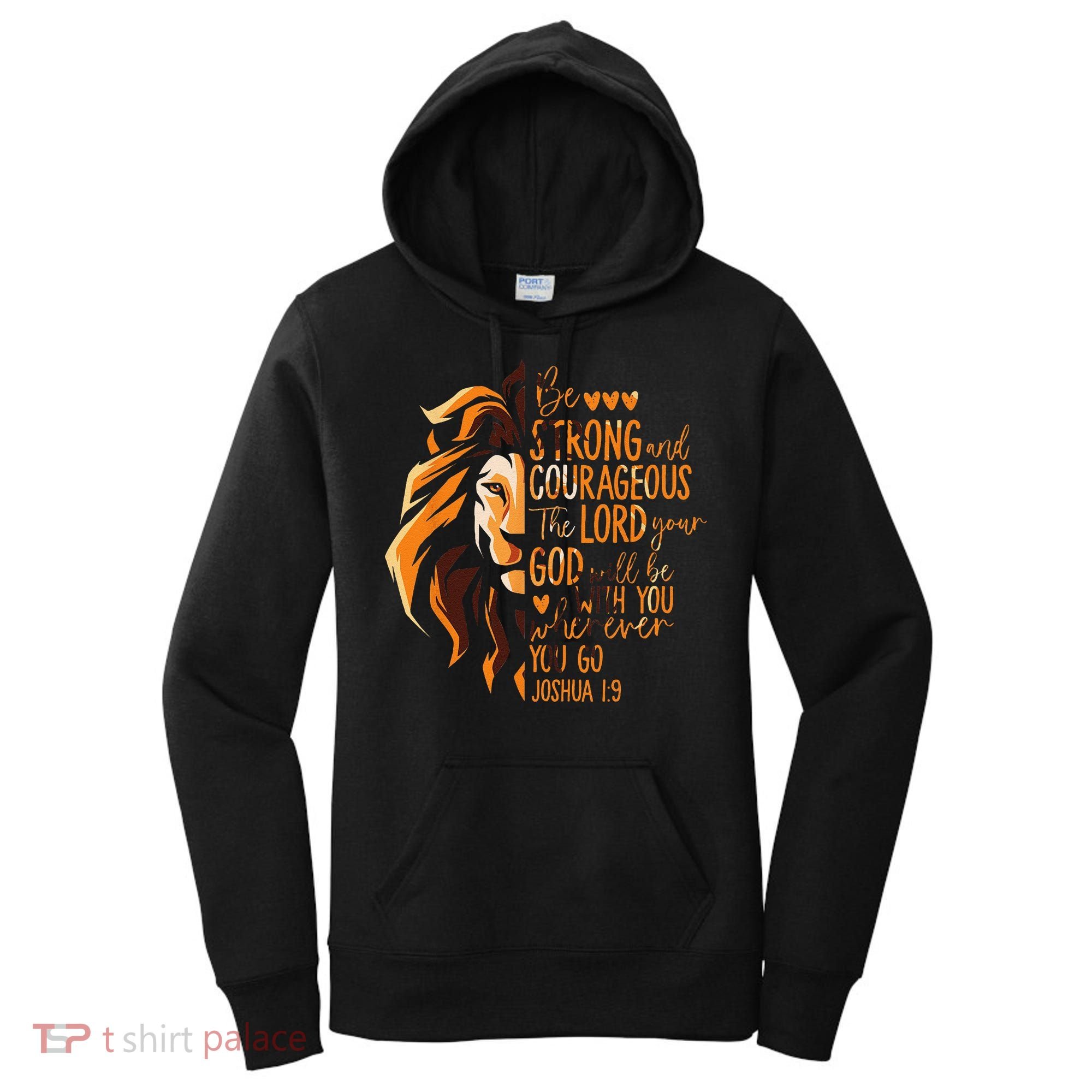 Christian Bible Verse Joshua 19 Lion Women's Hoodie