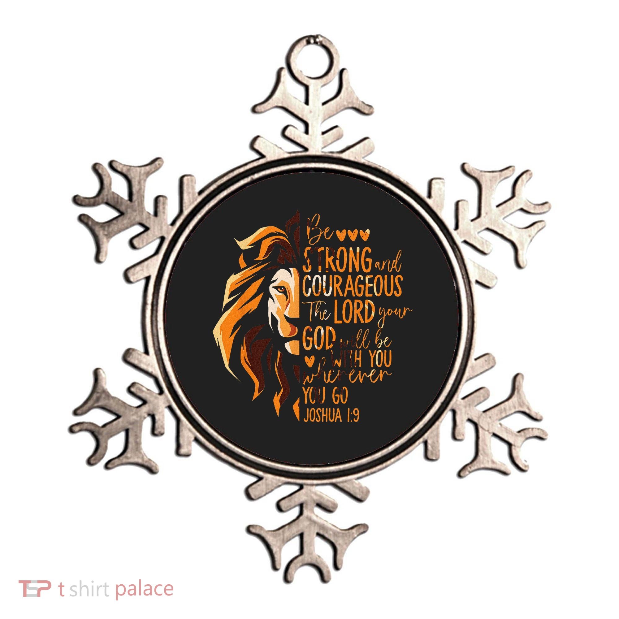 Christian Bible Verse Joshua 19 Lion Ornament