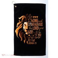 Christian Bible Verse Joshua 19 Lion Golf Towel thumb 0