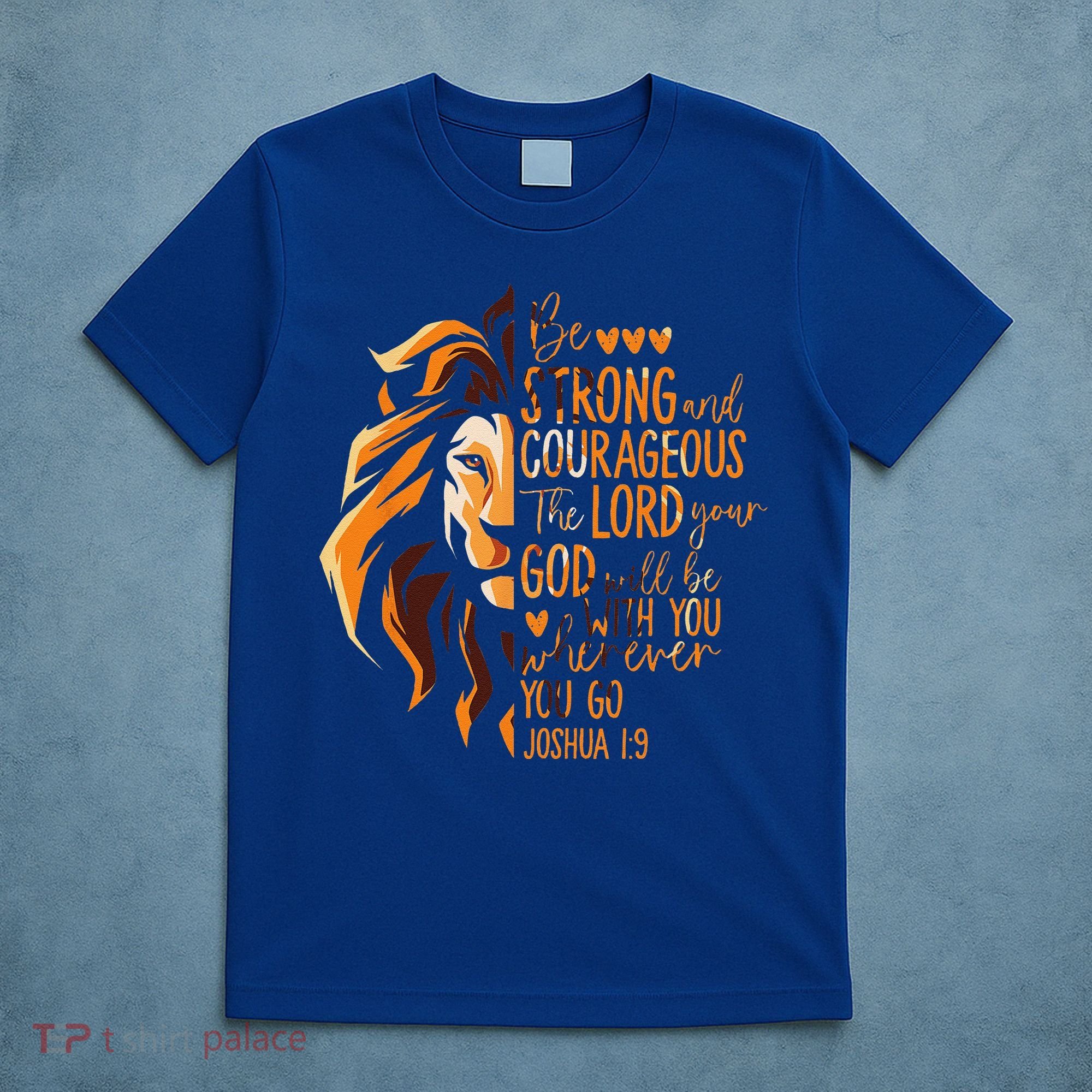 Christian Bible Verse Joshua 19 Lion T-Shirt