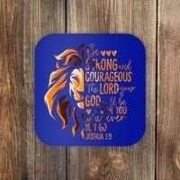 Christian Bible Verse Joshua 19 Lion Coaster thumb 0
