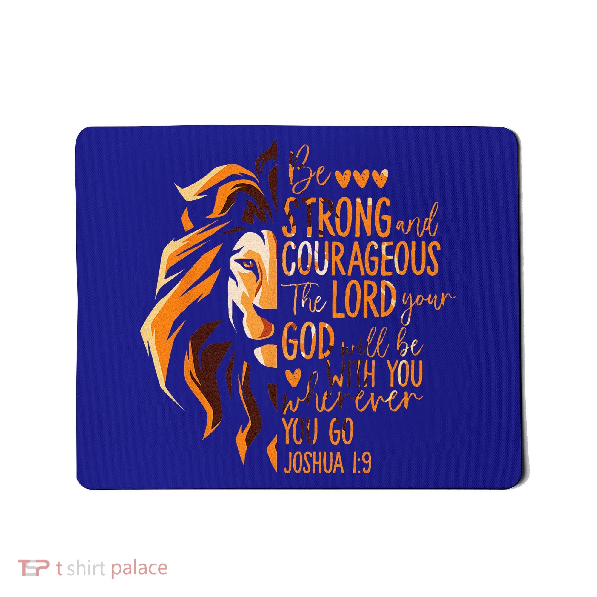 Christian Bible Verse Joshua 19 Lion Mousepad