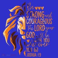 Christian Bible Verse Joshua 19 Lion Mousepad thumb 1
