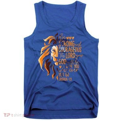 Christian Bible Verse Joshua 19 Lion Tank Top