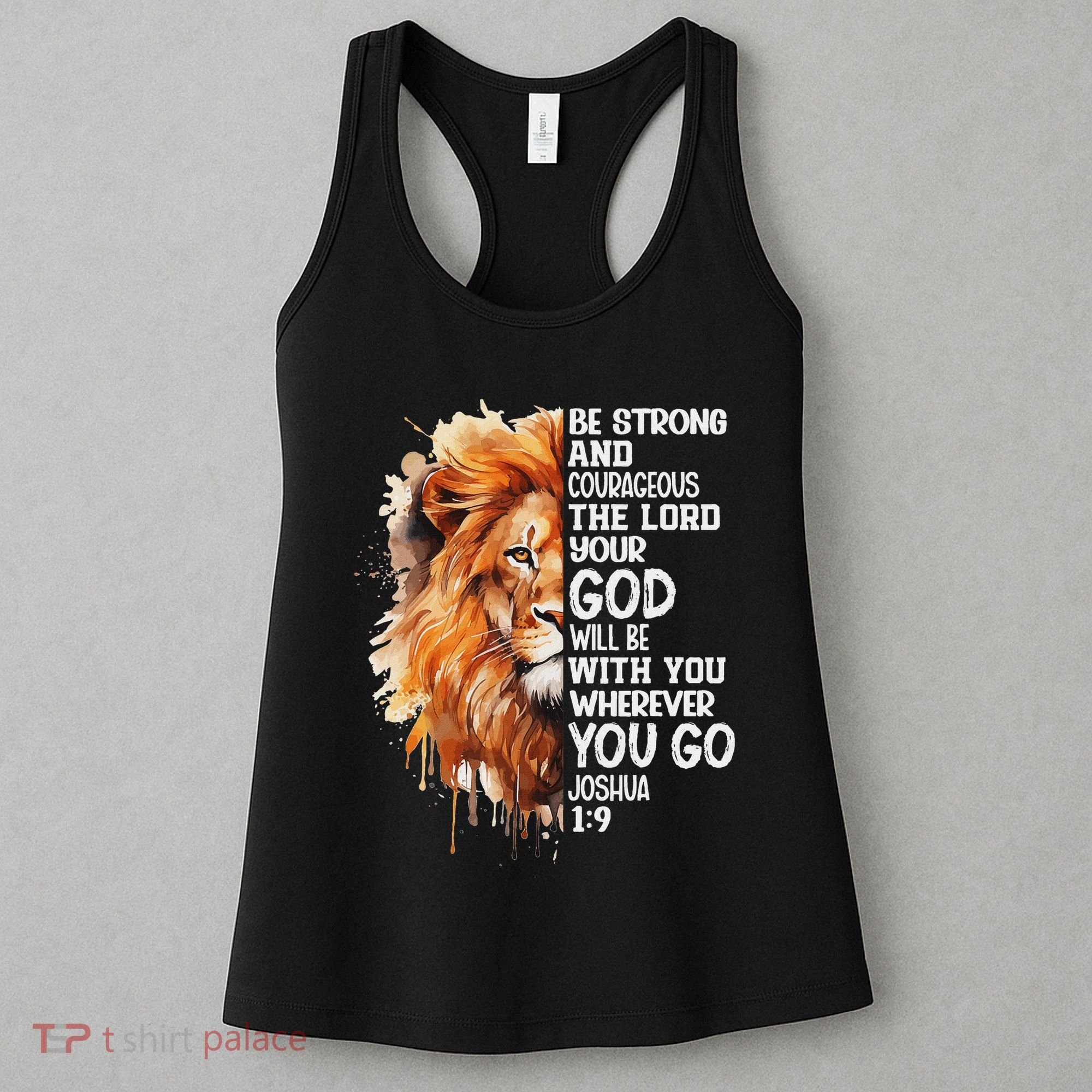 Christian Bible Verse Lion Of Judah Jesus God Women's Tank Top