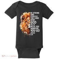 Christian Bible Verse Lion Of Judah Jesus God Baby Bodysuit thumb 0
