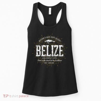 Caribbean Belize Vintage Style Retro Belize Women's Tank Top