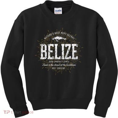 Caribbean Belize Vintage Style Retro Belize Kids Sweatshirt