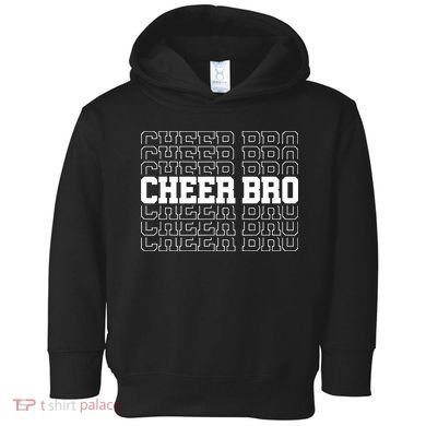 Cheer Bro Vintage Retro Brother Cheerleader Squad Toddler Hoodie