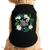 Christian Bible Verse She Is Strong Proverbs 3125 Flower Doggie Tank thumb 0