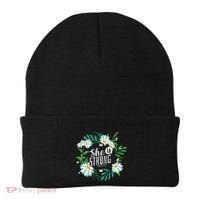 Christian Bible Verse She Is Strong Proverbs 3125 Flower Beanie thumb 0