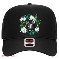 Christian Bible Verse She Is Strong Proverbs 3125 Flower Hat thumb 0