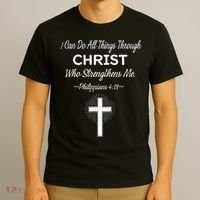 Christian  Bible Verse Jesus I Can Do All Things Christ T-Shirt thumb 3