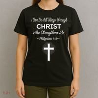 Christian  Bible Verse Jesus I Can Do All Things Christ T-Shirt thumb 4