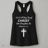 Christian  Bible Verse Jesus I Can Do All Things Christ Women's Tank Top thumb 3