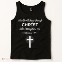 Christian  Bible Verse Jesus I Can Do All Things Christ Tank Top thumb 2