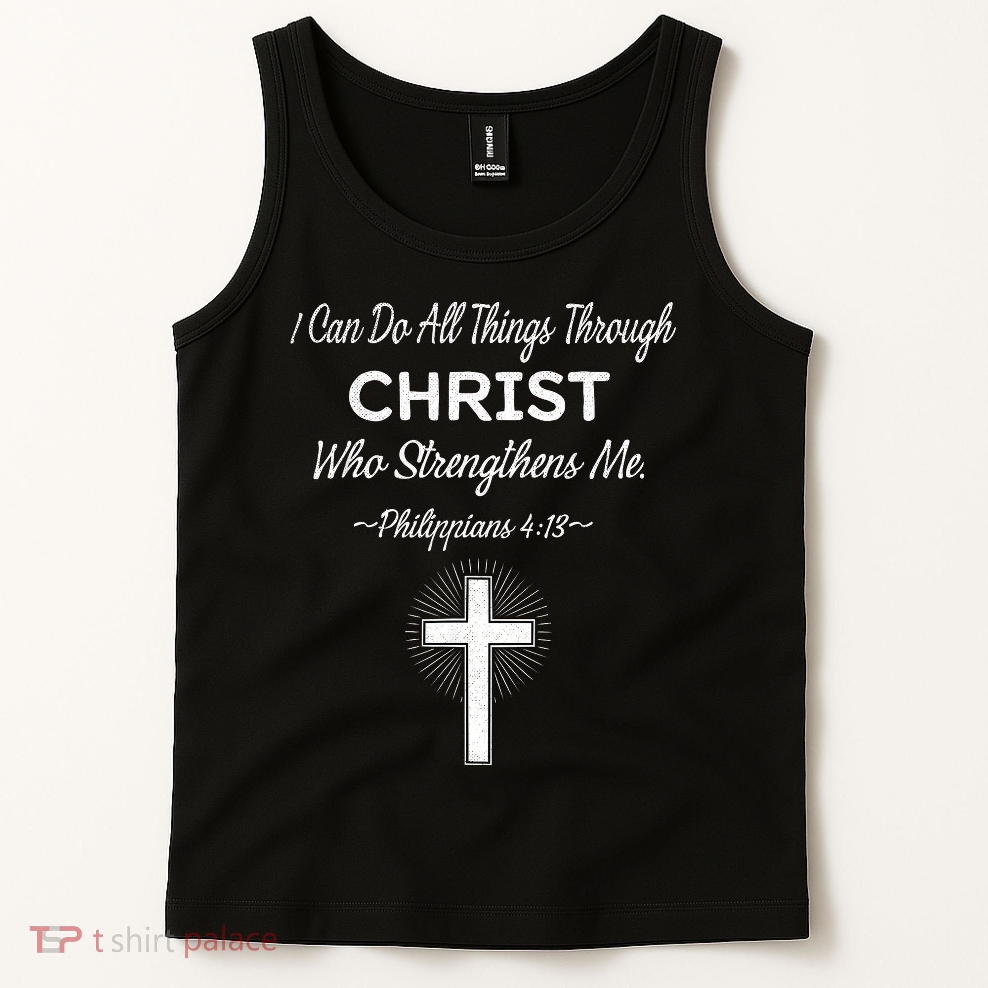 Christian  Bible Verse Jesus I Can Do All Things Christ Tank Top