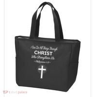 Christian  Bible Verse Jesus I Can Do All Things Christ Tote Bag thumb 3