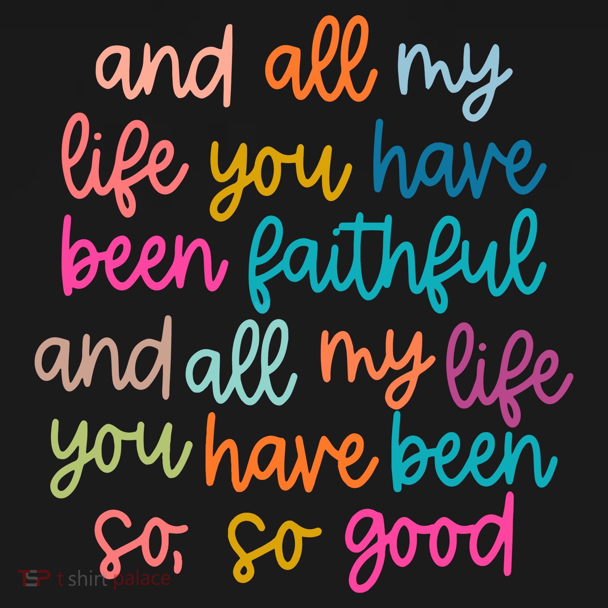 Christian Bible Verse And All My Life You Have Been Faithful Bright Women's Hoodie