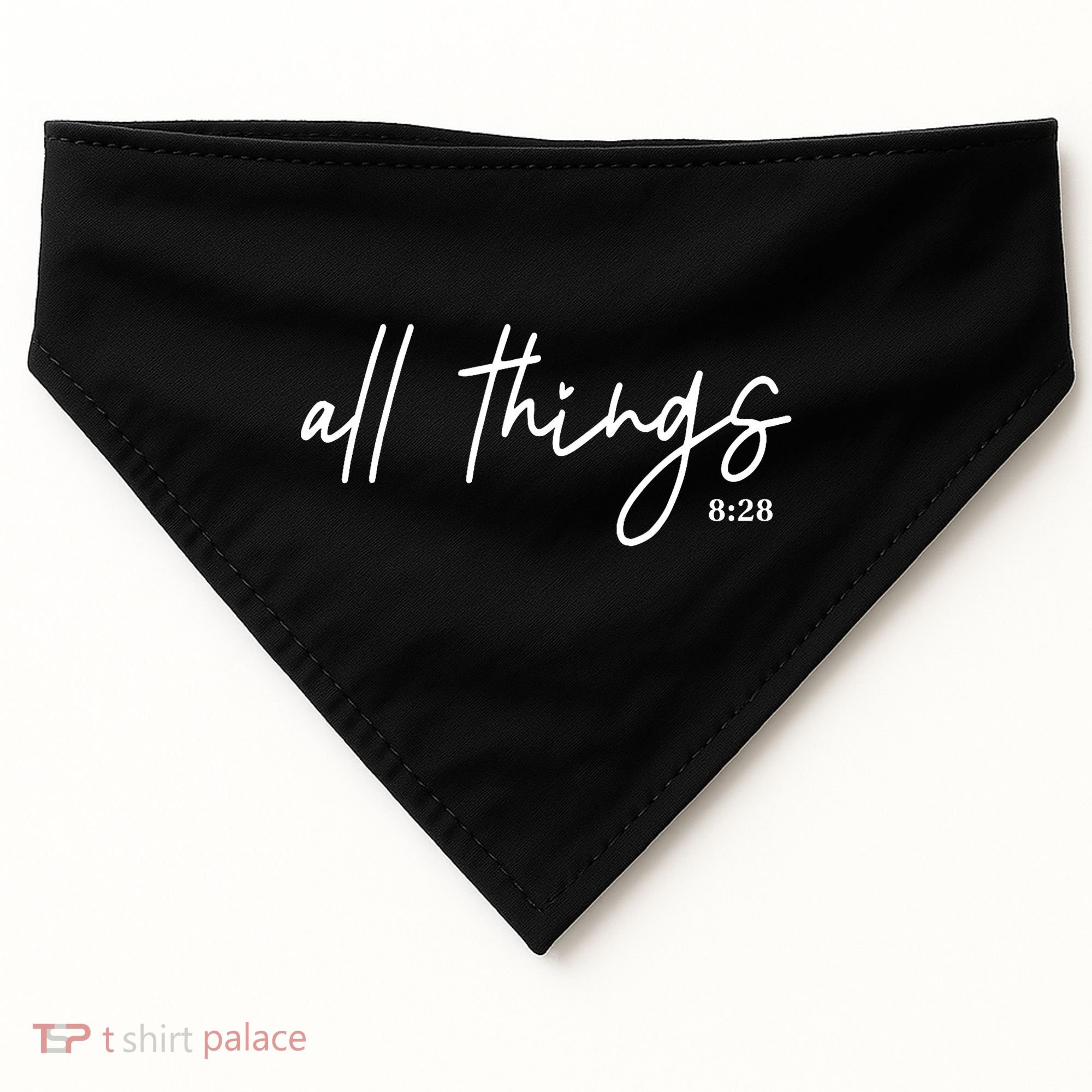 Christian Bible Verse Romans All Things Faith Religious USA-Made Doggie Bandana