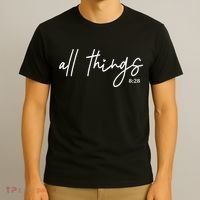 Christian Bible Verse Romans All Things Faith Religious T-Shirt thumb 3