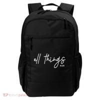 Christian Bible Verse Romans All Things Faith Religious Backpack thumb 0