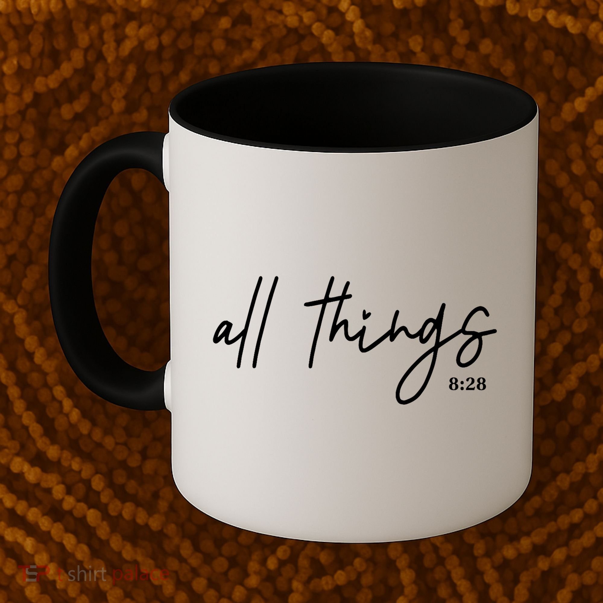 Christian Bible Verse Romans All Things Faith Religious Coffee Mug