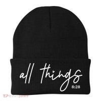 Christian Bible Verse Romans All Things Faith Religious Beanie thumb 0