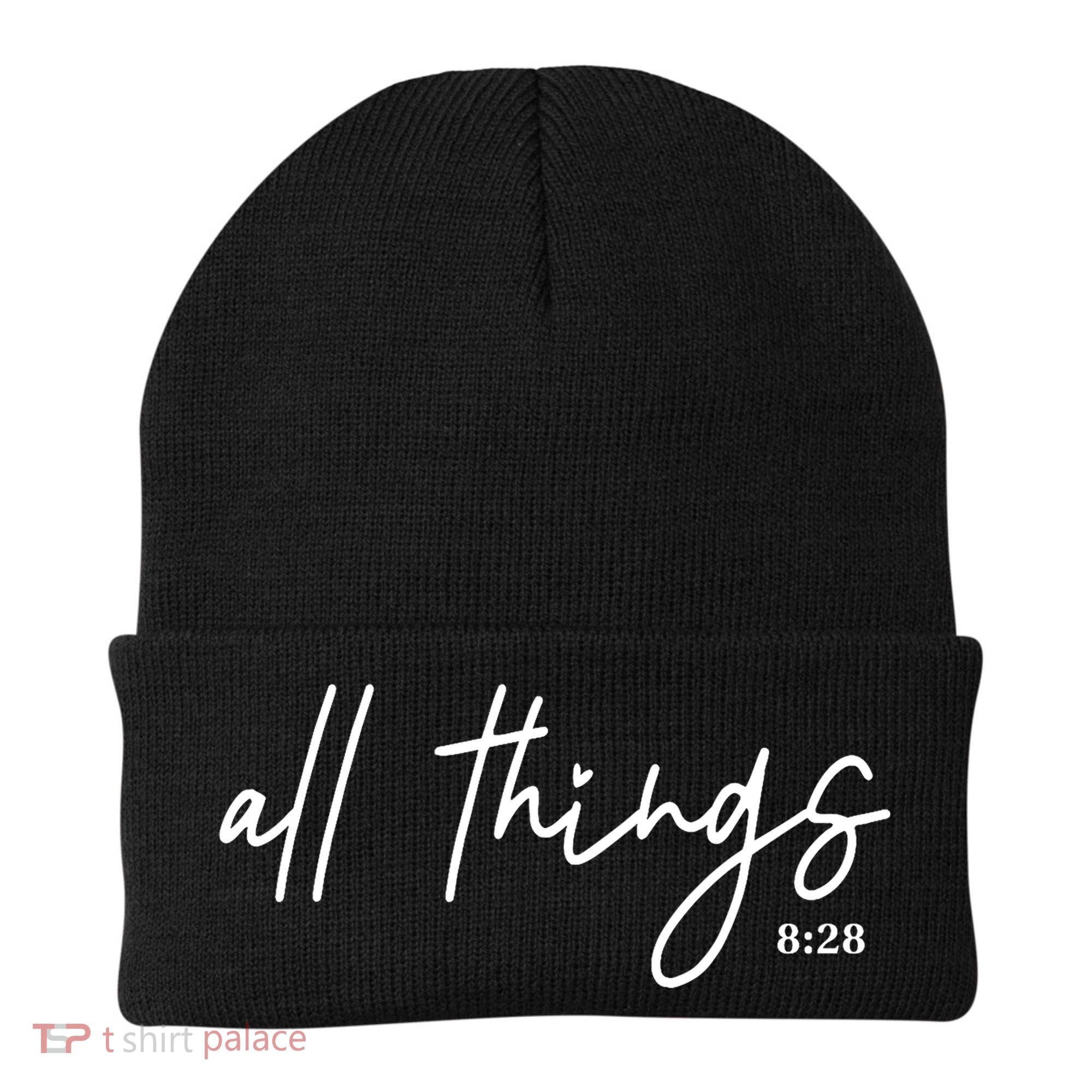 Christian Bible Verse Romans All Things Faith Religious Beanie