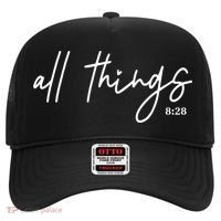 Christian Bible Verse Romans All Things Faith Religious Hat thumb 0
