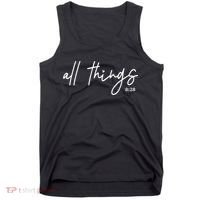 Christian Bible Verse Romans All Things Faith Religious Tank Top thumb 0