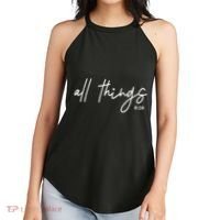 Christian Bible Verse Romans All Things Faith Religious Women's Perfect Tri Rocker Tank thumb 2