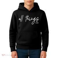 Christian Bible Verse Romans All Things Faith Religious Kids Hoodie thumb 4