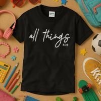 Christian Bible Verse Romans All Things Faith Religious Kids T-Shirt thumb 3