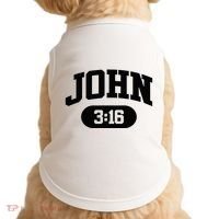 Christian Bible Verse John 316 Doggie Tank thumb 0