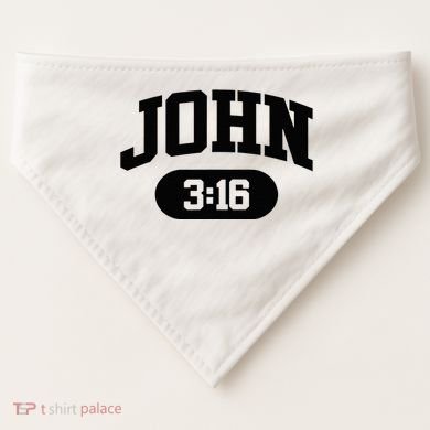 Christian Bible Verse John 316 USA-Made Doggie Bandana