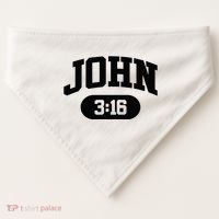 Christian Bible Verse John 316 USA-Made Doggie Bandana thumb 0