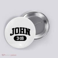 Christian Bible Verse John 316 Button thumb 0