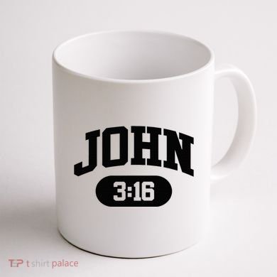 Christian Bible Verse John 316 Coffee Mug back