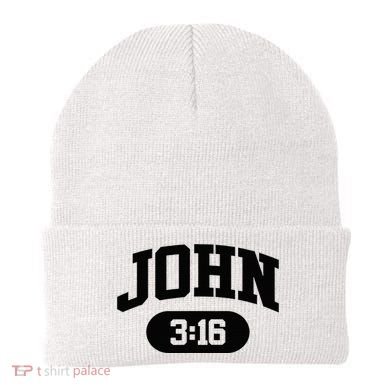 Christian Bible Verse John 316 Beanie