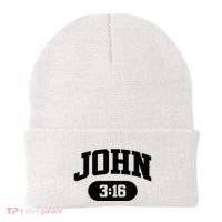 Christian Bible Verse John 316 Beanie thumb 0