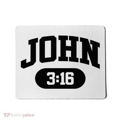 Christian Bible Verse John 316 Mousepad