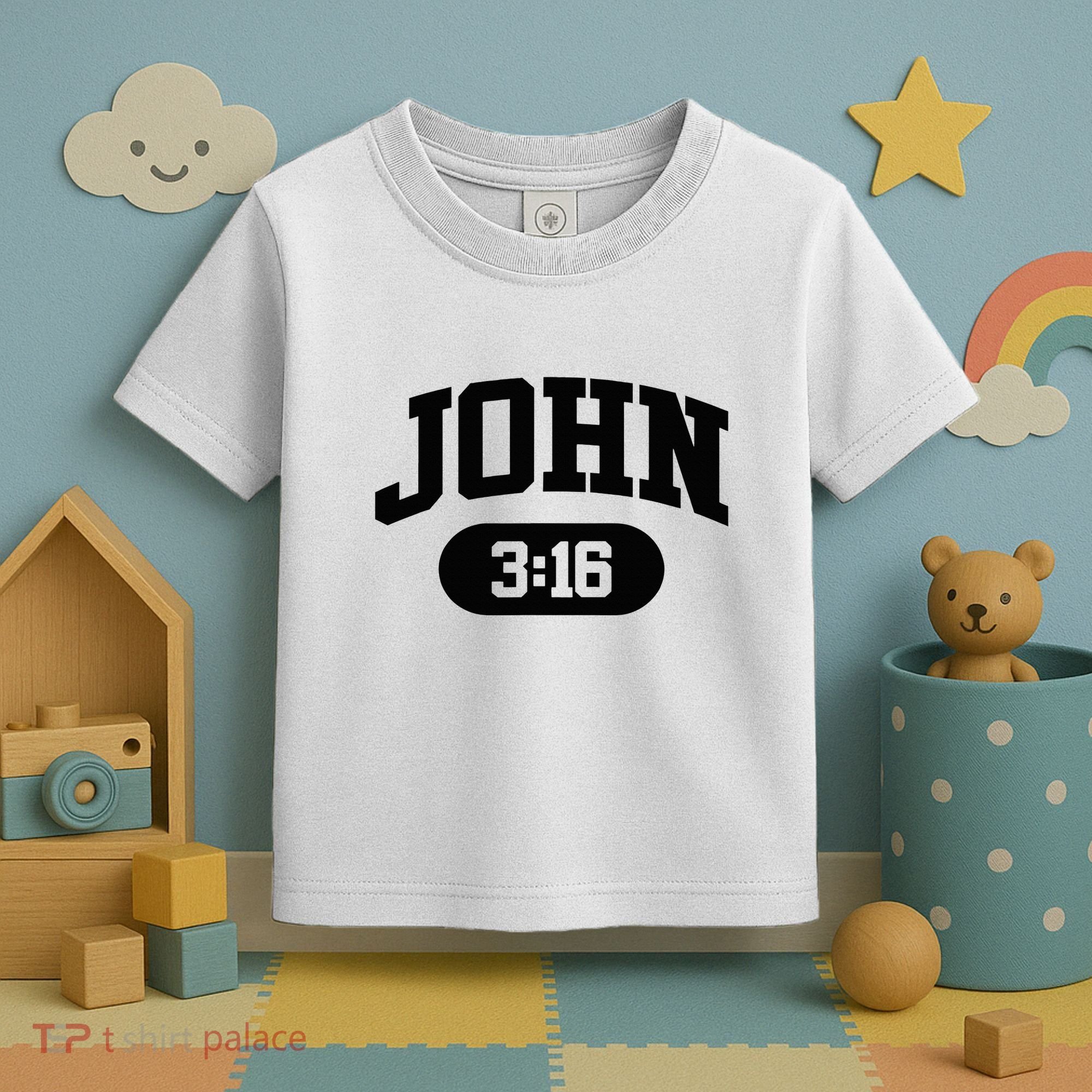 Christian Bible Verse John 316 Toddler T-Shirt