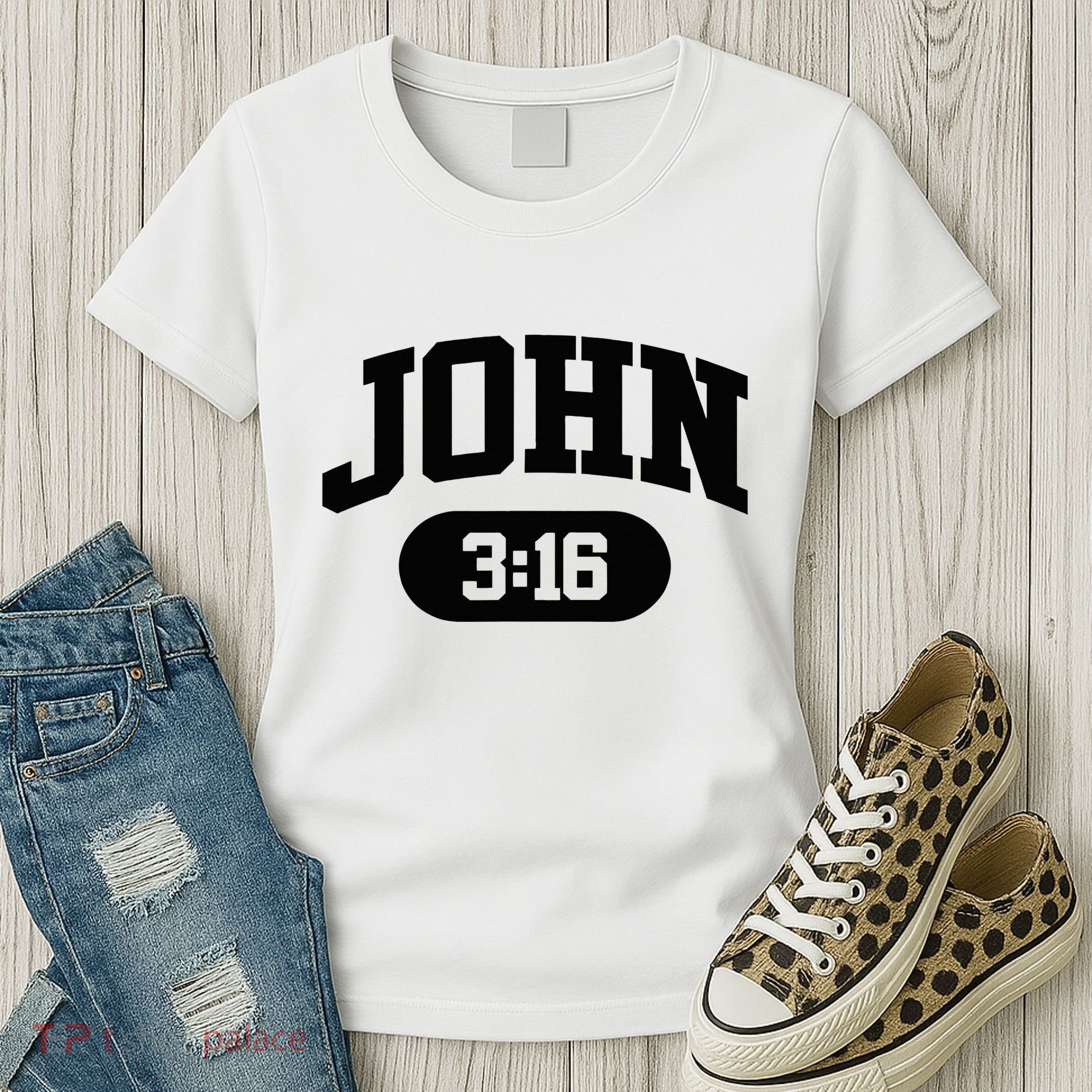 Christian Bible Verse John 316 Women's T-Shirt