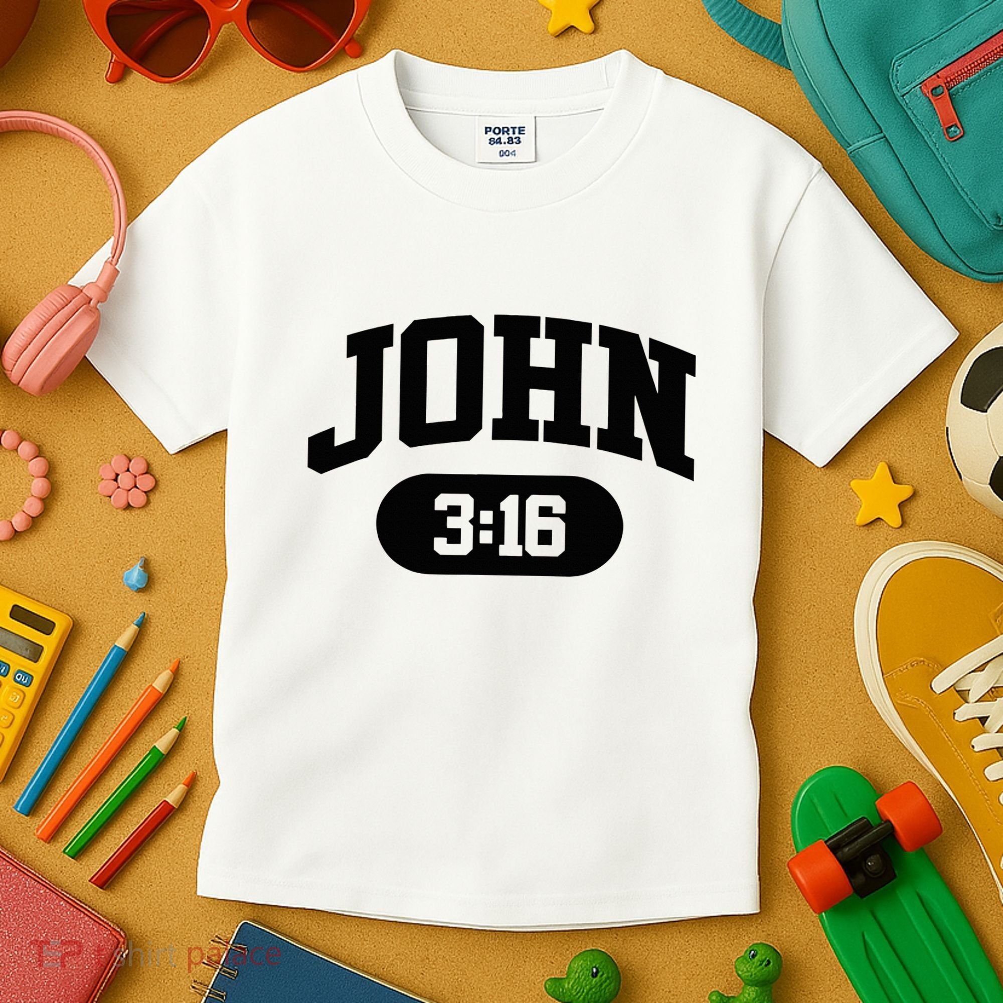 Christian Bible Verse John 316 Kids T-Shirt