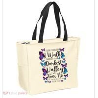 Christian Bible Verse Quote Butterfly Psalm 234 Tote Bag thumb 2
