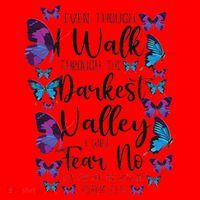 Christian Bible Verse Quote Butterfly Psalm 234 Santa Hat thumb 1