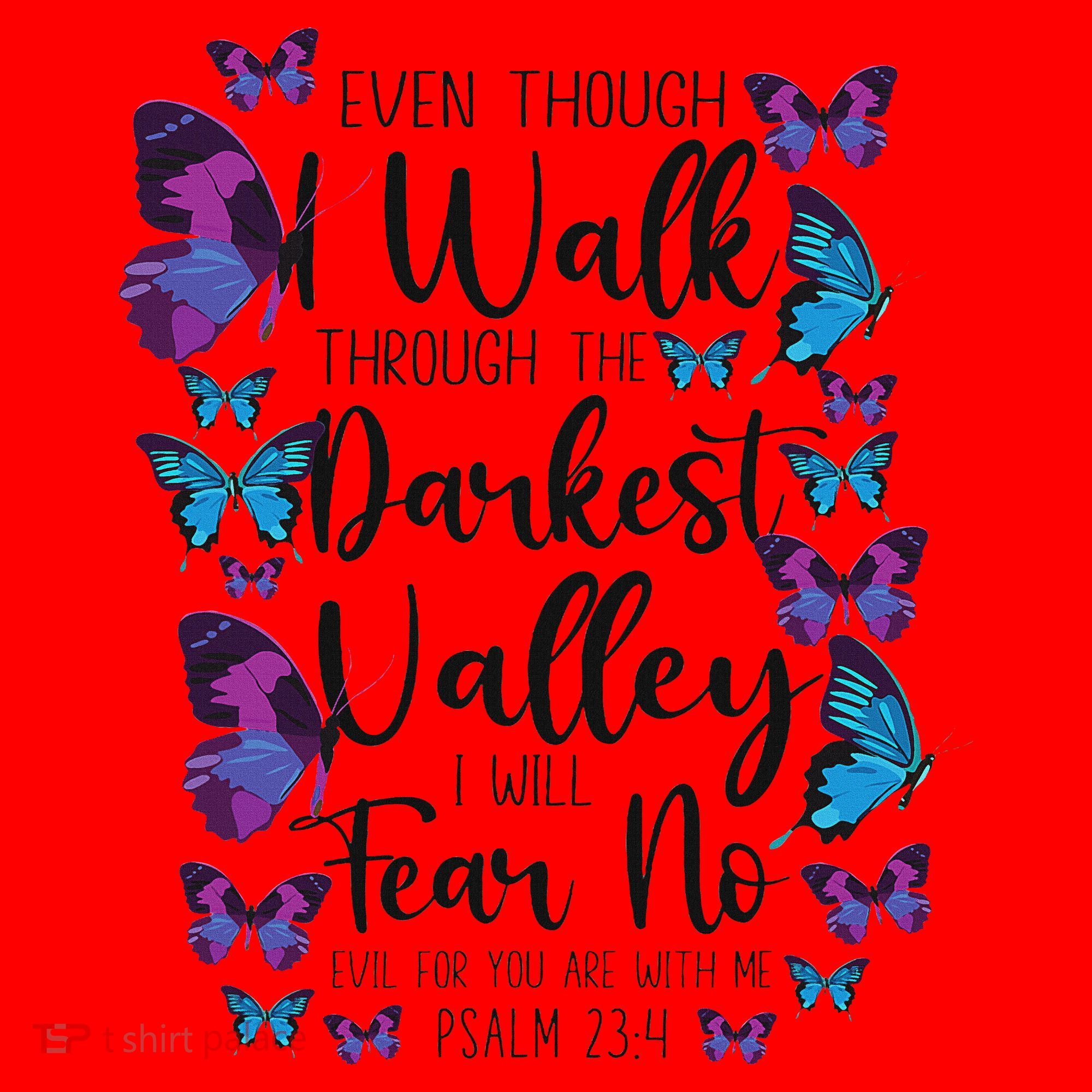 Christian Bible Verse Quote Butterfly Psalm 234 Santa Hat