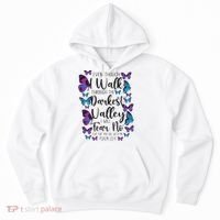 Christian Bible Verse Quote Butterfly Psalm 234 Hoodie thumb 0